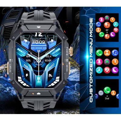 7. Men's Smartwatch Rubicon RNCF24-1 BLACK