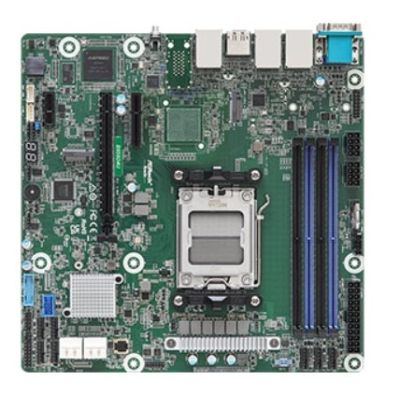 3. ASRock B650D4U motherboard 1x AM5 AMD Ryzen 7000 B650E (4xDIMM, SATA, 2xM.2, 2x1GbE, IPMI)