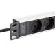 8. Digitus DN-95440 PDU 9-way power outlet 1U Black, Silver