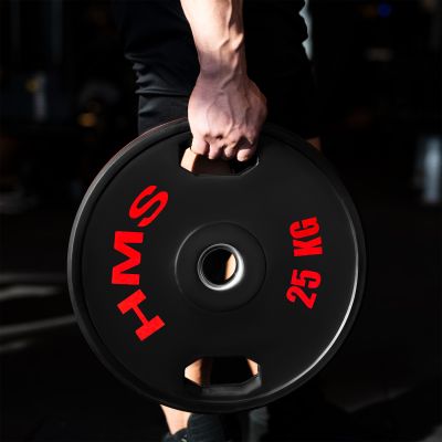 7. TOG25 2 x 25 KG OLYMPIC RUBBER-COATED PLATE 2 x 25 KG HMS