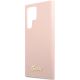 6. Guess GUHCS23LLSLMGPP S23 Ultra S918 pink/pink hardcase Silicone Script Metal Logo