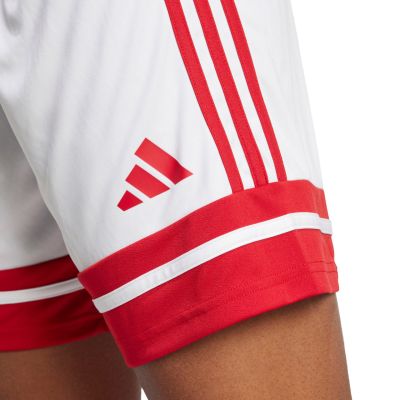 5. adidas Squadra 25 women's shorts white and red JJ0020