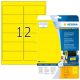 HERMA Signal-Etiketten A4 99.1x42.3 mm gelb Folie 300 St.