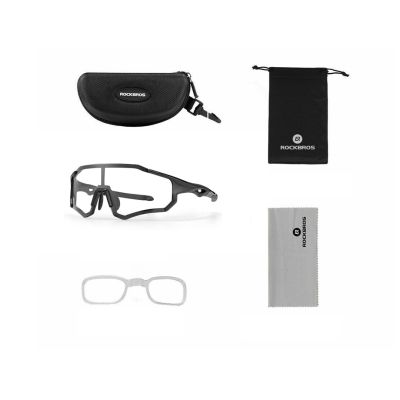 2. Rockbros photochromic sports glasses, black
