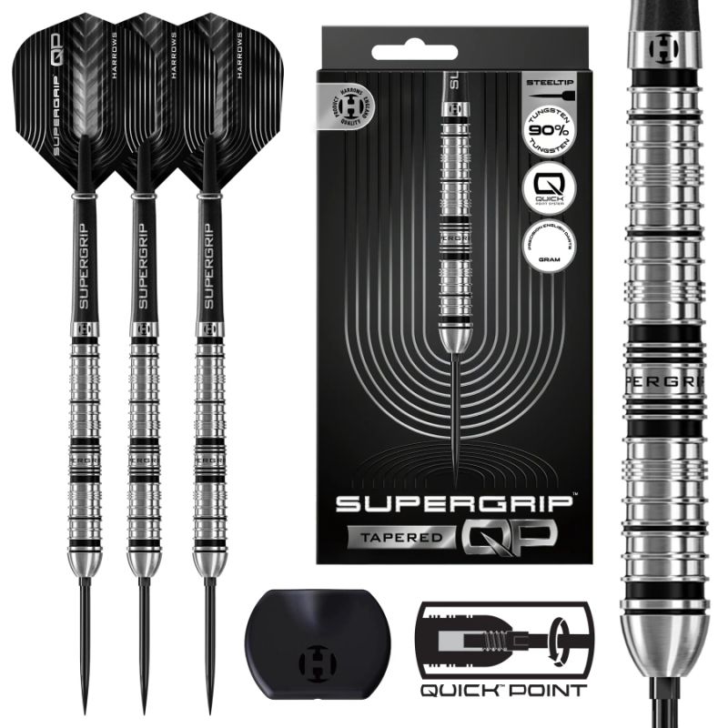 Harrows SUPERGRIP QP TAPERED 90% steeltip darts