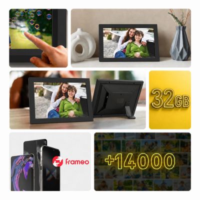 17. Wozinsky WRC-32 10.1" Digital Photo Frame with Frameo 32GB App - Black