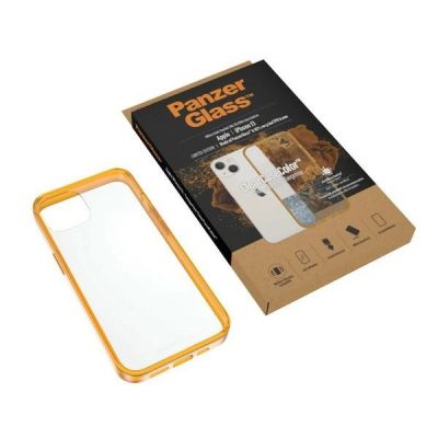 5. PanzerGlass ClearCase antibacterial case with Military Grade certificate for iPhone 13 / 14 / 15 - transparent yellow