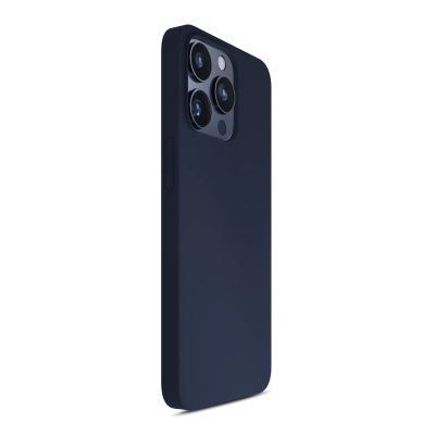 5. 3mk Silicone Case for iPhone 15 Pro Max - Navy Blue