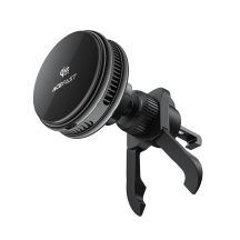 Acefast D66 Magnetic Car Air Vent Mount with Qi2 25W Wireless Charging and Cooling - Black