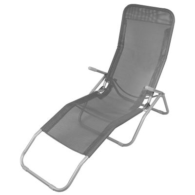 GRAVITY FOLDING CHAIR LAZZY DARK GREY ENERO CAMP