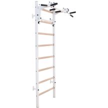 WOODEN AND METAL GYMNASTIC WALL BAR WITH BAR BENCHK 231W