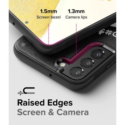 2. Ringke Onyx Design Durable Cover Case for Samsung Galaxy S22 + (S22 Plus) black (X) ()