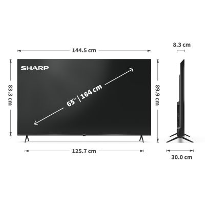 8. Sharp 65HP5265E 165.1 cm (65") 4K Ultra HD Smart TV Wi-Fi Black