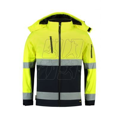 5. Rimeck Bi-color EN ISO 20471 Softshell Jacket M MLI-T5297 fluorescent yellow