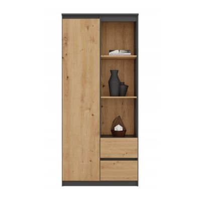 2. RS-80 BILY OFFICE SHELVING SET ANTHRACITE/ARTISAN