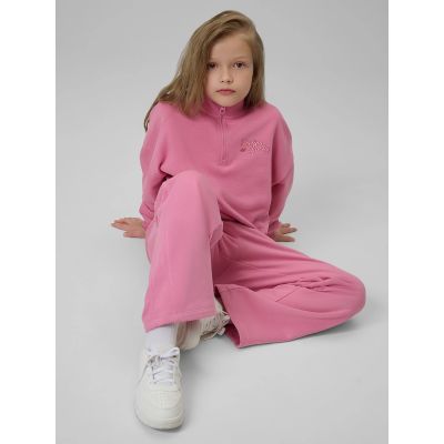 4. Regular sweatshirt without hood for girls 4F 4FJRSS26TSWSF2625-54S
