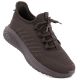 Women's brown textile sports shoes Big Star UU274055
