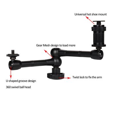 4. Clamp holder for camera, camera, microphone