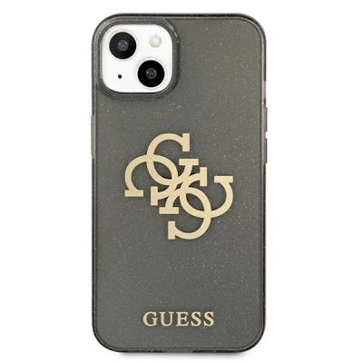 3. Guess GUHCP13SPCUGL4GBK iPhone 13 mini 5.4" black/black hard case Glitter 4G Big Logo