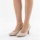 12. Women's nude high heel pumps Sergio Leone 1459