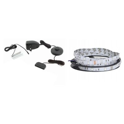 QIU 2D1K blue chest of drawers lighting