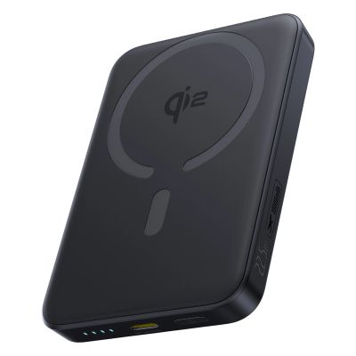 Baseus EnerFill FM12 10000mAh 22.5W Qi2 Power Bank MagSafe Compatible with Baseus Simple USB-C 20V/3A 30cm Cable - Black