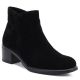 Women's leather ankle boots with a block heel, black Sergio Leone BT-52-S