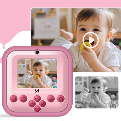 6. Wozinsky WDT-03 Thermal Printer Camera for Kids - Pink