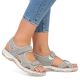 16. Comfortable Rieker W RKR674 gray sandals