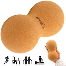 DOUBLE CORK MASSAGE BALL 7.5x15CM ENERO FIT
