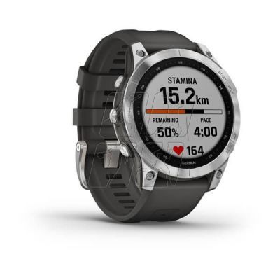 Garmin Fenix 7 Standard Edition (47 mm) Silver / Graphite Band watch