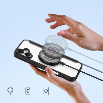 3. Dux Ducis Skin X Pro iPhone 16 Case with MagSafe and Flip Cover - Black