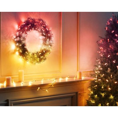 4. Twinkly Candies – 200 pearl-shaped RGB LEDs, green cable, USB-C