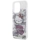 6. Hello Kitty IML Kitty On Bricks Graffiti case for iPhone 14 Pro - white