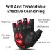 3. Rockbros S169BR XL cycling gloves with gel inserts - black and red