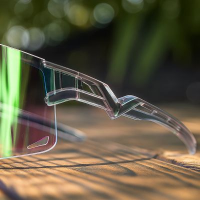 6. Rockbros Cycling Glasses Photochromic, with UV Protection and Corrective Insert, Clear - Purple