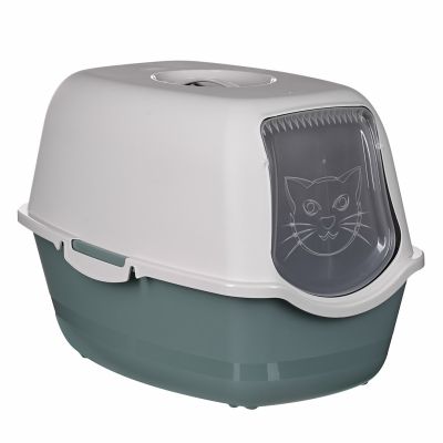 5. ROTHO Bailey White and Green - Cat Litter Box