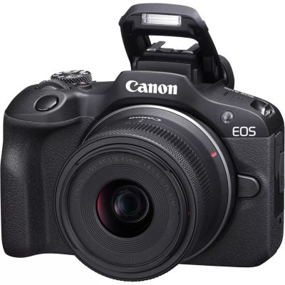 2. Canon EOS R100 Mirrorless Camera + RF-S 18-45mm F4.5-6.3 IS STM Lens Megapixel 24.1 MP ISO Sensitivity (max) 12800 Display Diagonal 3.0 Wi-Fi Network Auto, Manual CMOS Sensor Black