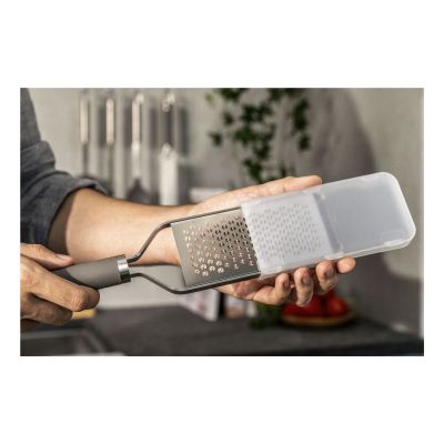 8. ZWILLING 1028026 Manual Grater/Spiralizer Flat Grater Gray