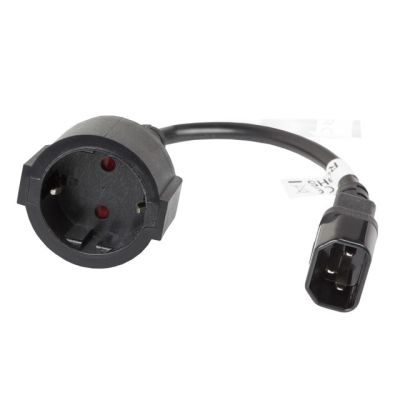 2. LANBERG POWER CABLE EXTENSION IEC 320 C14 -> SCHUKO(F), 20CM