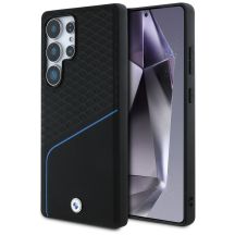 BMW Leather Textured and Smooth MagSafe case for Samsung Galaxy S25 Ultra - black