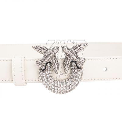 4. Pinko belt with crystals H2 W 100143A110 white