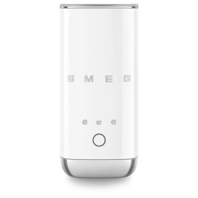6. Smeg MFF02WHEU Milk Frother White 50's Style (milk heating, hot frothing and cold frothing)