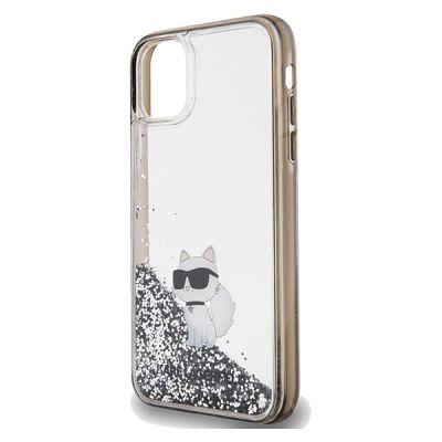 6. Karl Lagerfeld Liquid Glitter Choupette case for iPhone 11 / Xr - transparent