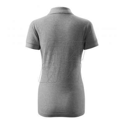 3. Women's Pique Polo Free Polo Shirt (Dark Grey Melange)