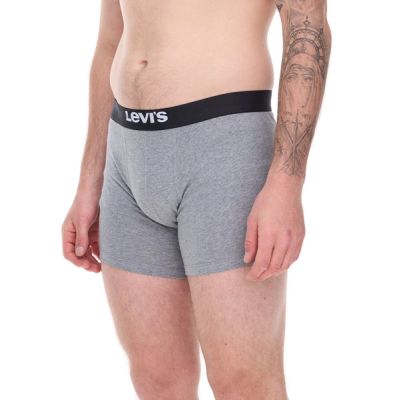 2. Levi's Men's Boxers 3-Pack Gray Cotton Boxer Briefs