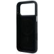 7. Karl Lagerfeld Grained Karl Head Metal MagSafe Case for iPhone 18 Pro Max / 17 Pro Max - Black