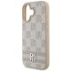6. DKNY Checkered Pattern & Printed Stripes iPhone 16 Case - Pink