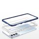 5. Clear 3in1 case for Samsung Galaxy S23+ silicone cover with frame blue