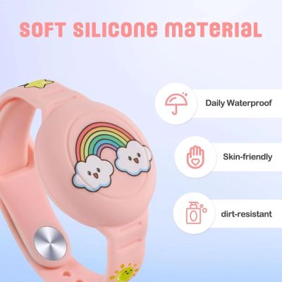 5. Tech-Protect Smooth 2-pack Case for Apple AirTag 1/2 for Kids - Multicolor